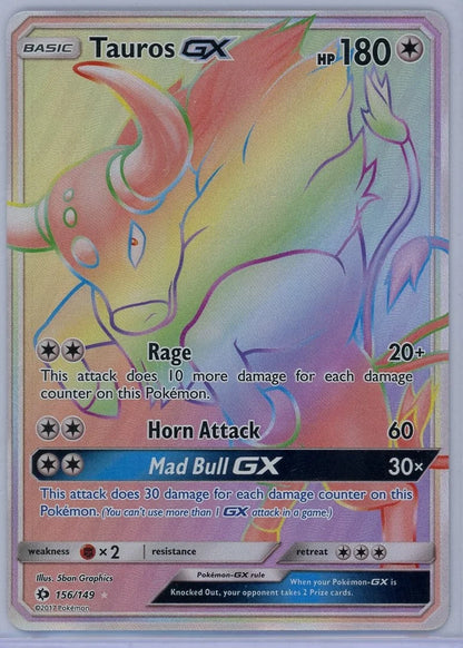 Tauros GX 2017 Pokémon Sun & Moon Base #156/149