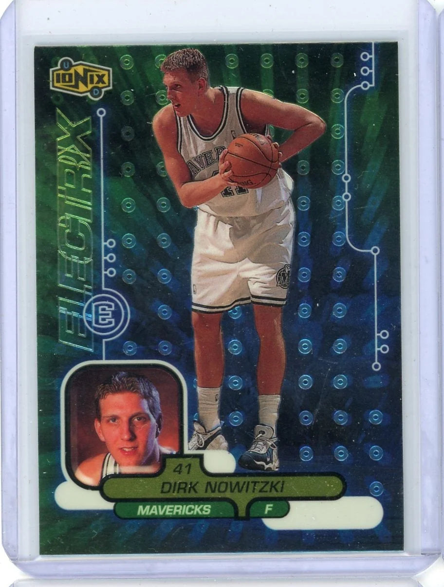 Dirk Nowitzki 1999 Upper Deck Ionix Electrix rookie card