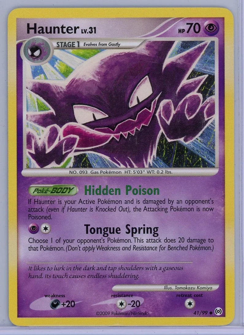 Haunter Pokemon Arceus Uncommon #41/99