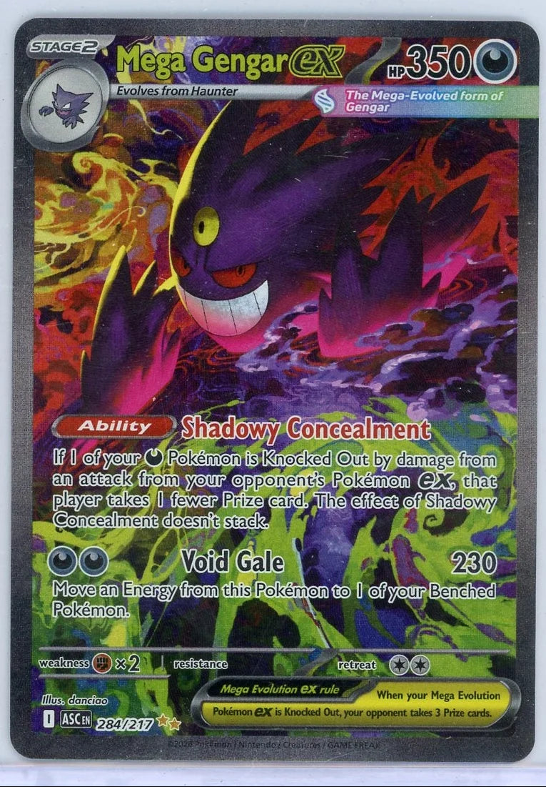 Mega Gengar EX 2026 Pokémon Ascended Heroes SIR #284/217