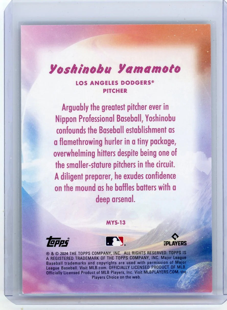 Yoshinobu Yamamoto 2024 Topps Update Mystical RC