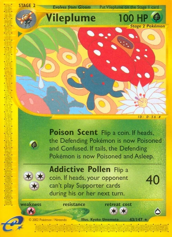 Vileplume (043/147) (Aquapolis) (AQ)