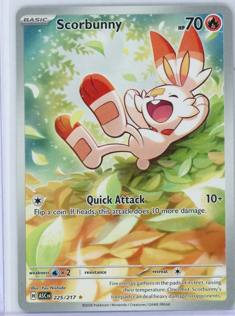 Scorbunny Pokémon Ascended Heroes Illustration Rare #225/217