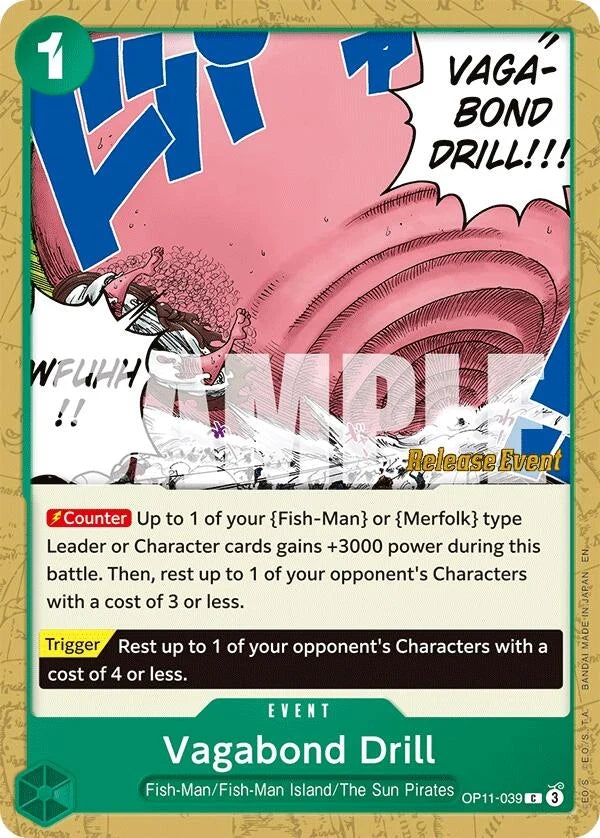 Vagabond Drill (OP11-039) (A Fist of Divine Speed Release Event Cards) (OP11 RE)