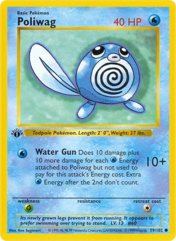 Poliwag (059/102) (Base Set (Shadowless)) (BSS)