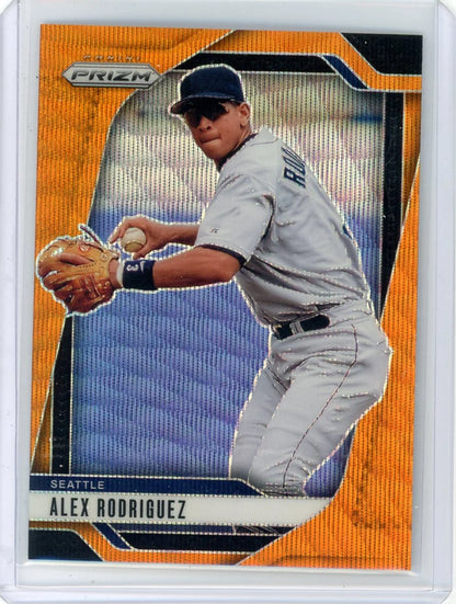 Alex Rodriguez 2025 Panini Prizm Orange Wave Prizm #'d 13/49