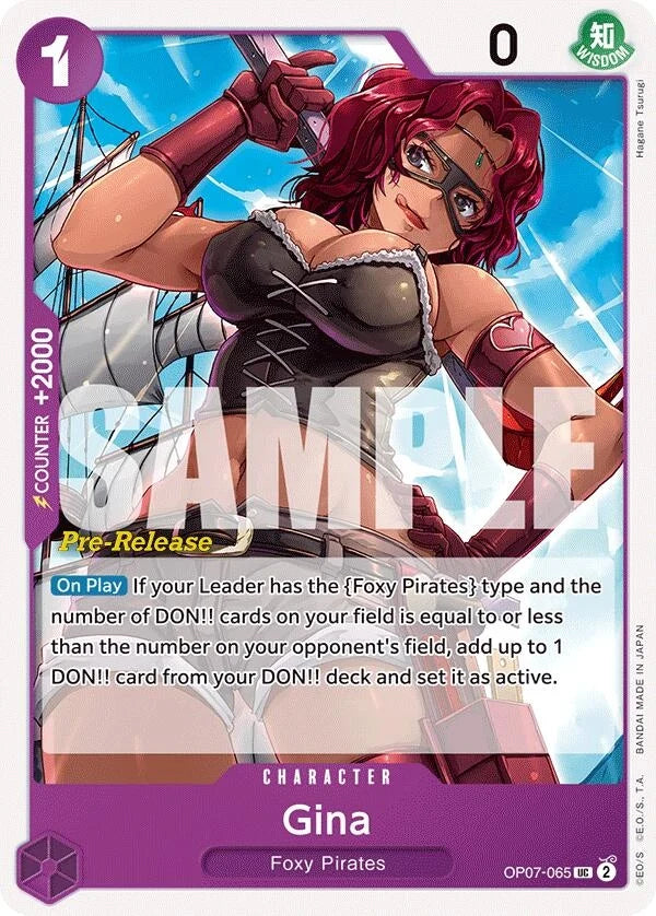 Gina (OP07-065) (500 Years in the Future Pre-Release Cards) (OP07 PRE)