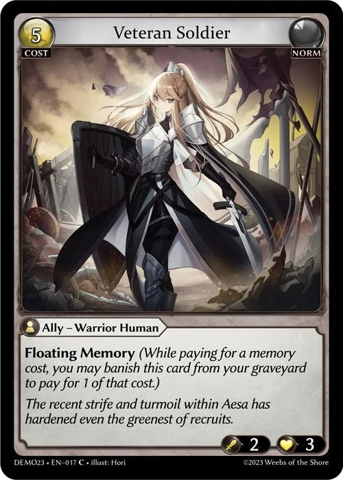 Veteran Soldier (017) (2023 Demo Deck) (DEMO23)