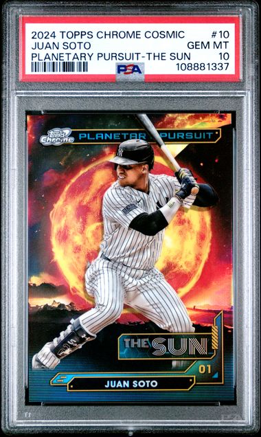 Juan Soto 2024 Topps Cosmic Chrome Planetary Pursuit The Sun PSA 10