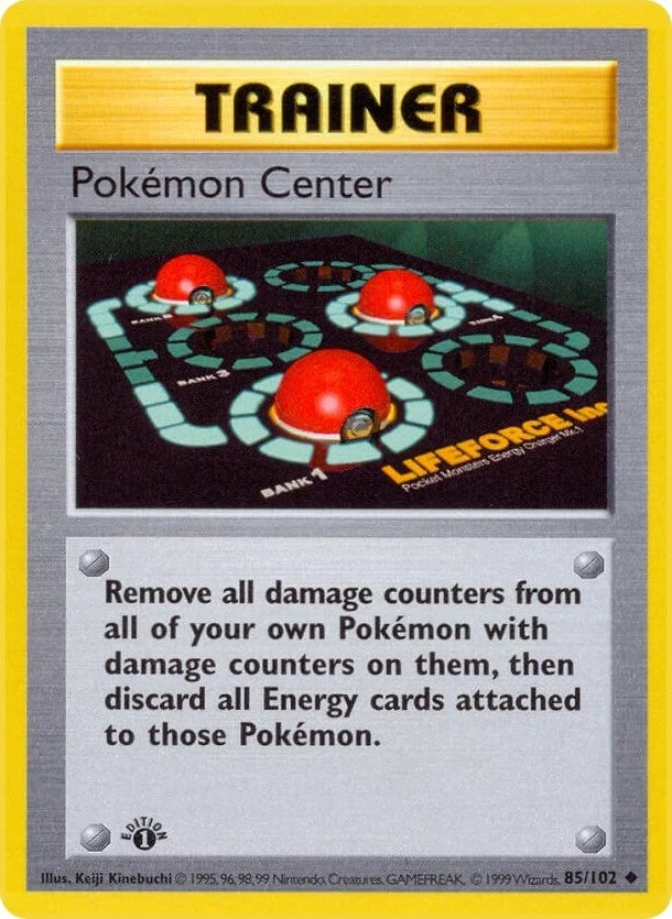 Pokemon Center (085/102) (Base Set (Shadowless)) (BSS)