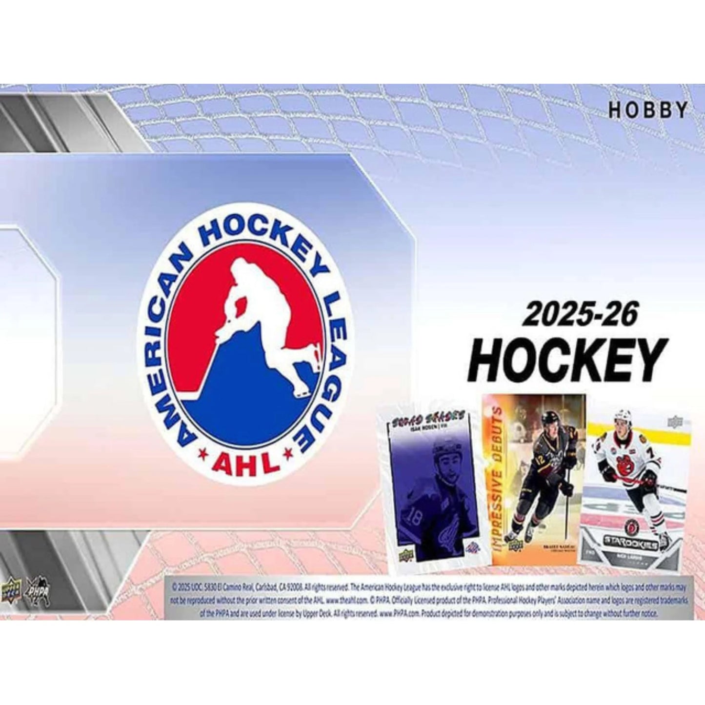 2025-26 Upper Deck American Hockey League Hobby 16-Box Case [Contact Us To Order]