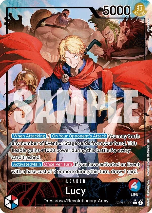 Lucy (Alternate Art) (OP15-002) (Adventure on Kami's Island) (OP15-EB04)
