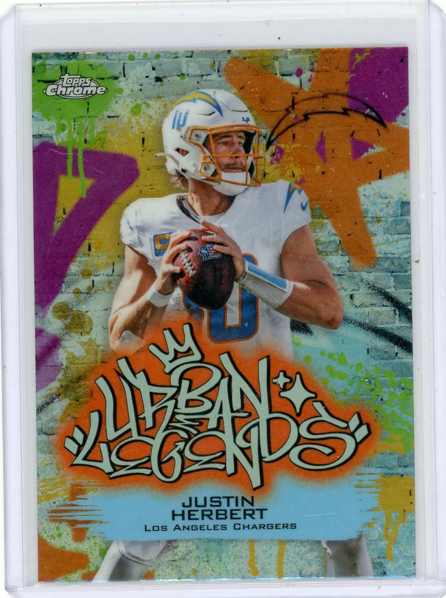 Justin Herbert 2025 Topps Chrome Urban Legends SSP
