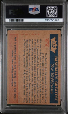 1959 Fleer Ted Williams #37 1949 - SOX MISS OUT AGAIN PSA 3