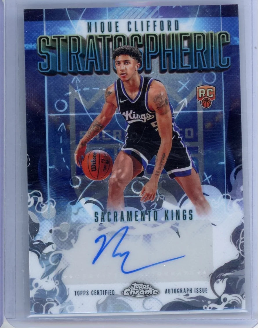 Nique Clifford 2025-26 Topps Chrome Stratospheric autograph rc