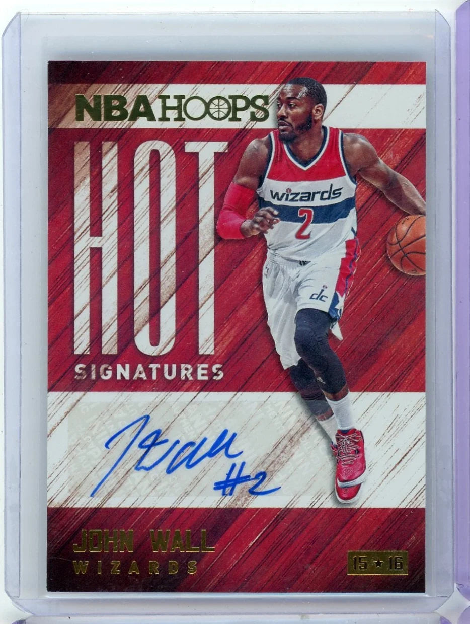 John Wall 2015 Panini NBA Hoops Hot Signatures