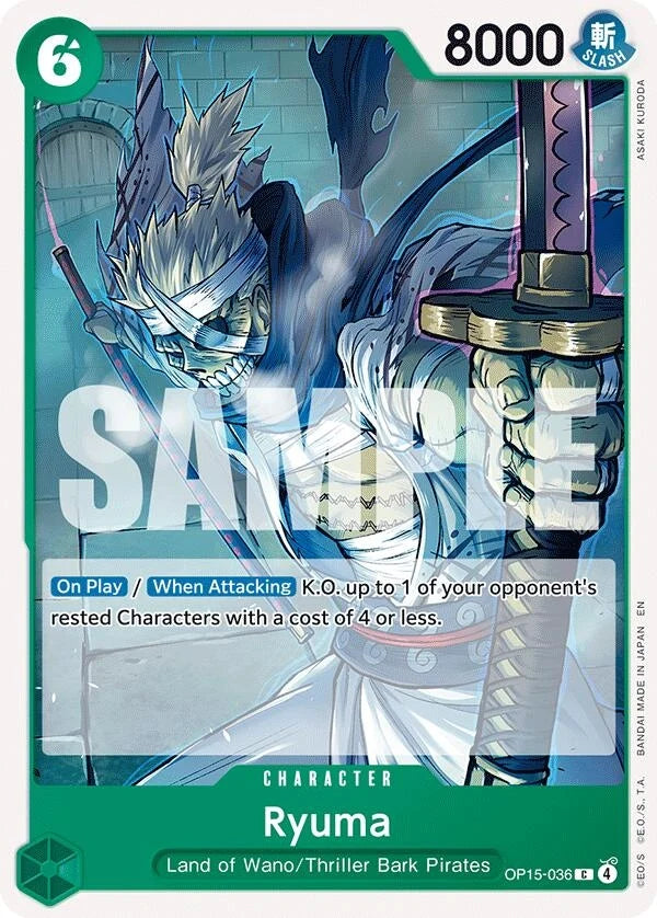 Ryuma (OP15-036) (Adventure on Kami's Island) (OP15-EB04)