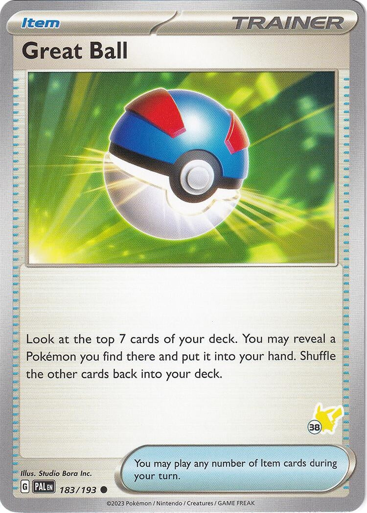 Great Ball - Pikachu 38 (183/193) (Battle Academy 2024) (BA24)