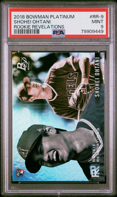 Shohei Ohtani 2018 Bowman Platinum Rookie Revelations RC #RR-9 PSA 9