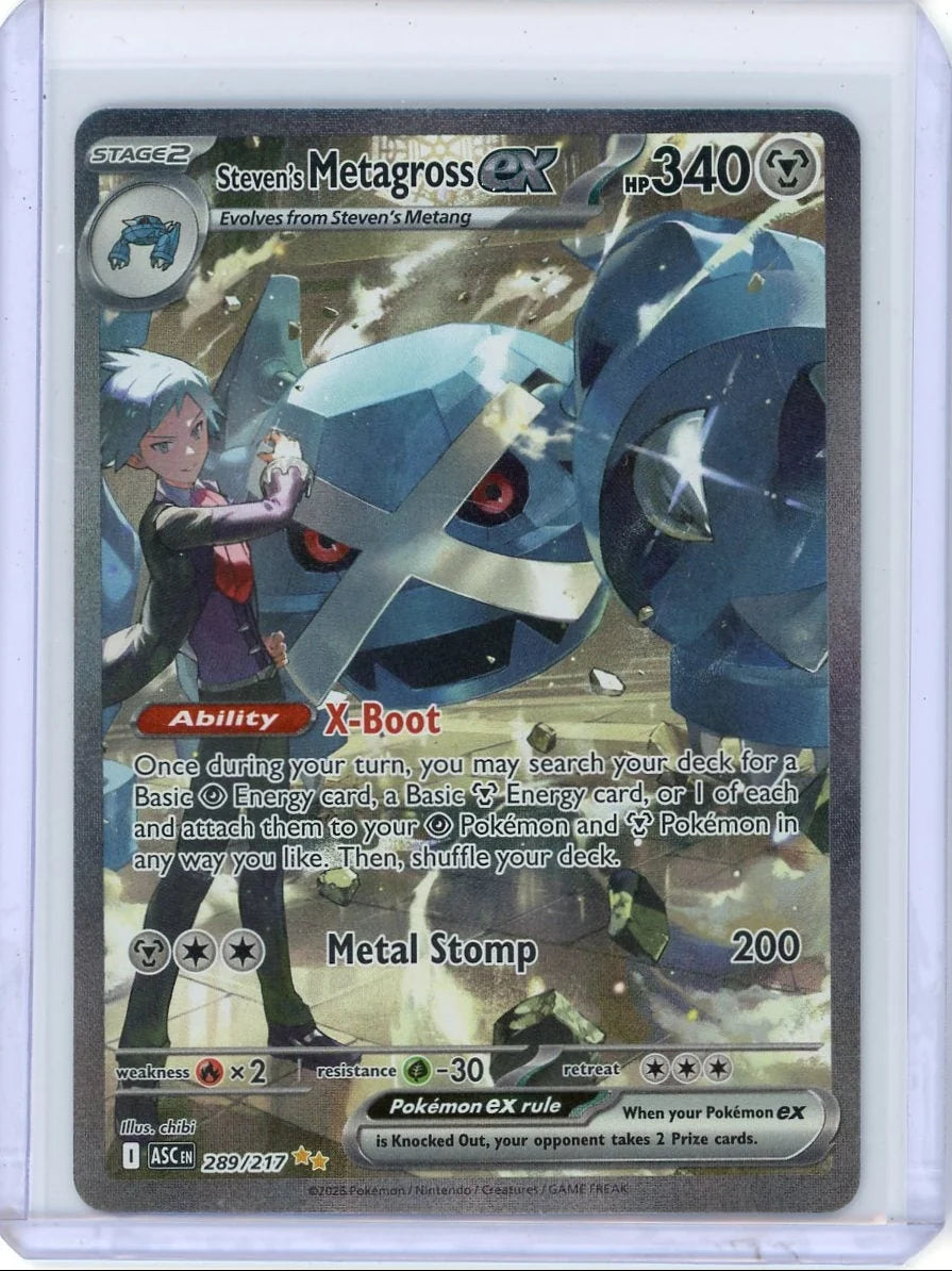 Steven's Metagross Pokémon Ascended Heroes Special Illustration Rare #289/217