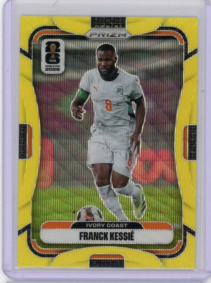 Franck Kessie 2025-26 Panini Prizm World Cup yellow wave #'d 087/180