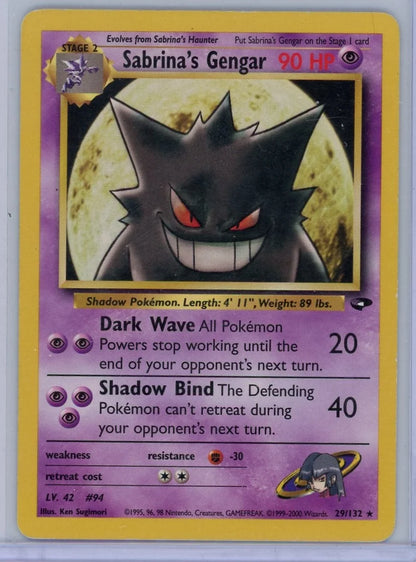 Sabrina's Gengar Pokémon Gym Challenge Non-Holo #29/132