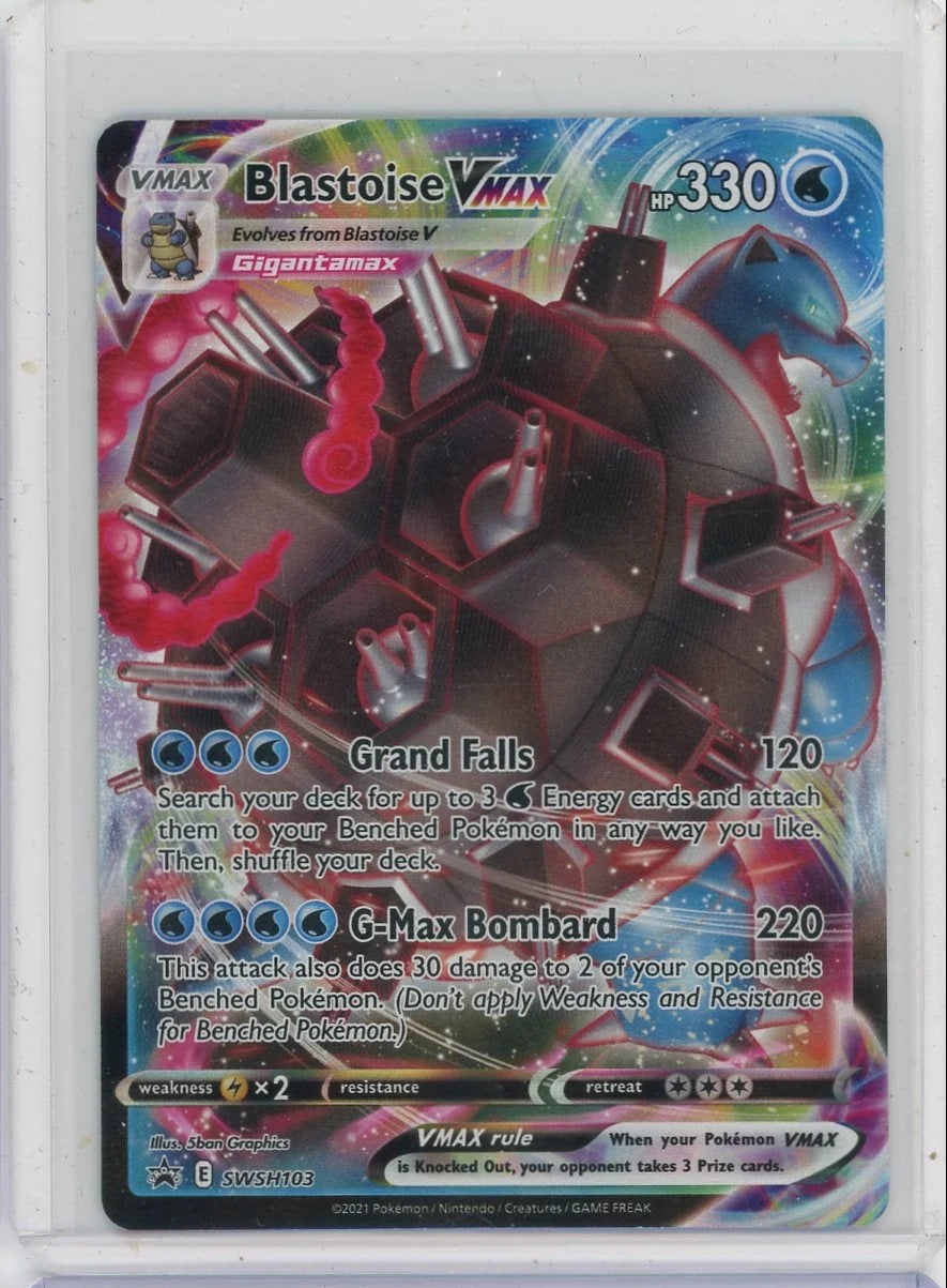Blastoise Vmax Pokémon Black Star Promo #SWSH103
