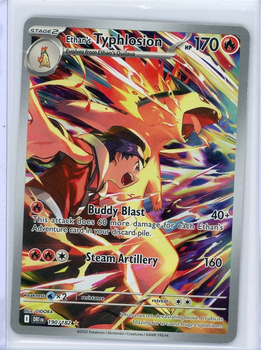 Ethan's Typhlosion Pokémon Destined Rivals Illustration Rare #190/182