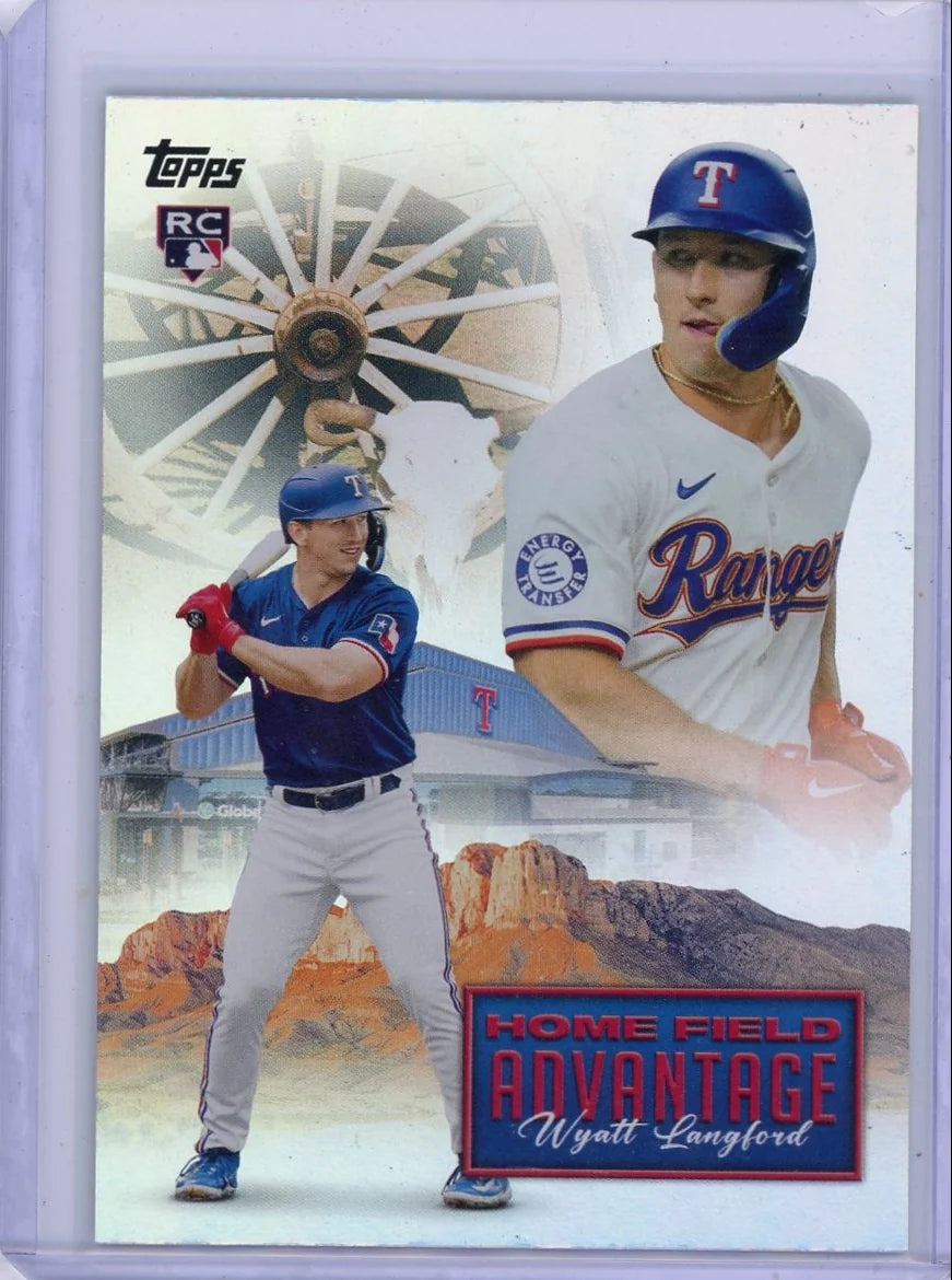 Wyatt Langford 2024 Topps Update Home Field Advantage RC