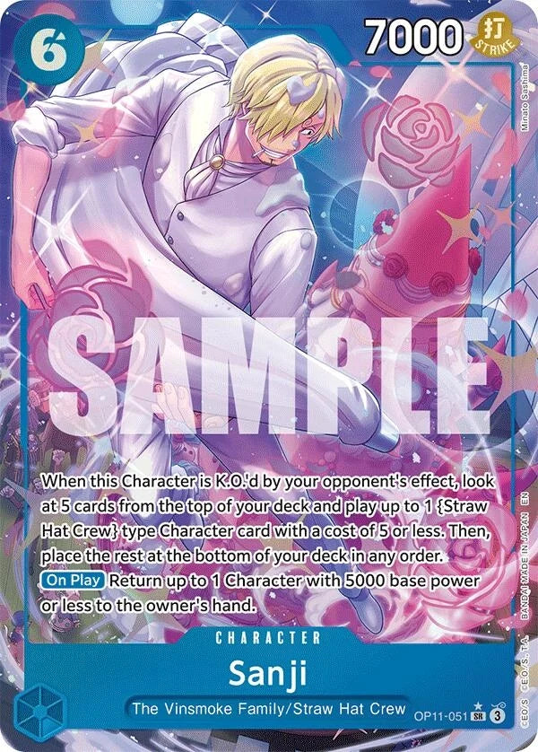 Sanji (Alternate Art) (OP11-051) (A Fist of Divine Speed) (OP11)