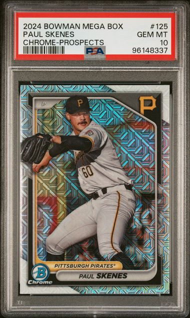 Paul Skenes 2024 Bowman Mega Box Chrome Prospects PSA 10