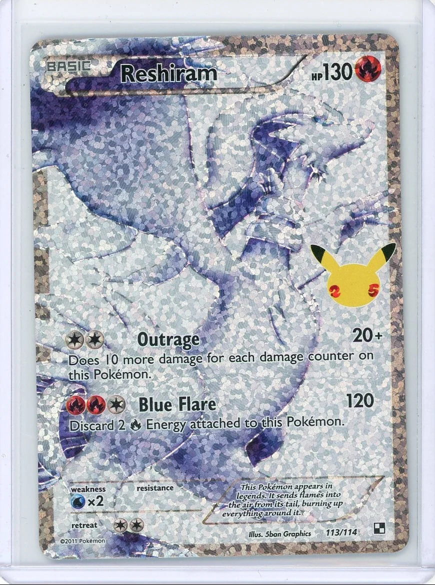 Reshiram Pokémon Celebrations Classic Collection Full-Art #113/114