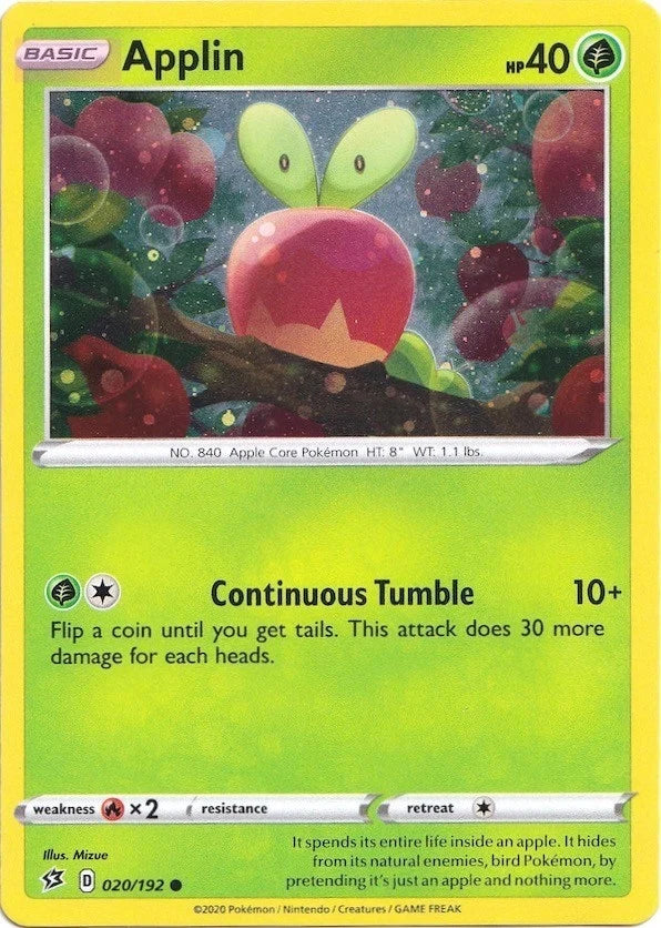 Applin - 020/192 (Cosmos Holo) (020/192) (Blister Exclusives) (BLE)