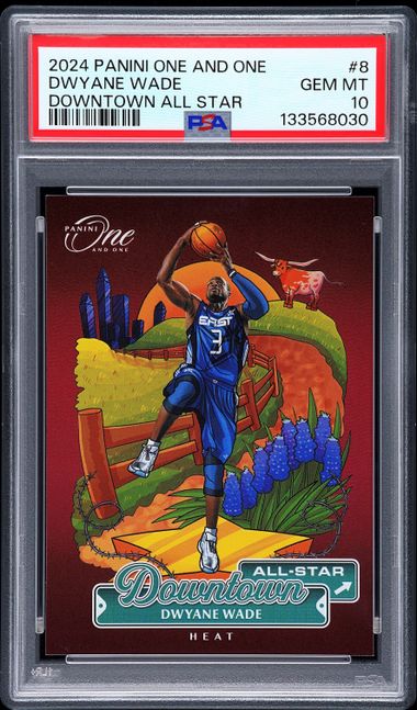 Dwayne Wade 2024 Panini One and One Downtown All-Star PSA 10