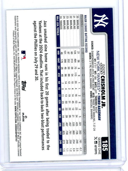 Jazz Chisholm Jr. 2025 Topps Series 1 Team Logo SP