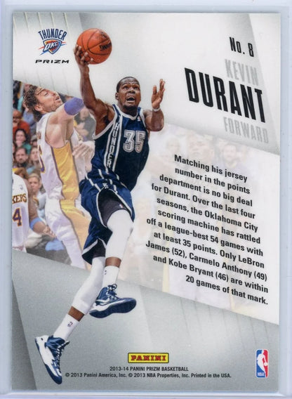 Kevin Durant 2013-14 Panini Prizm Brilliance blue prizm