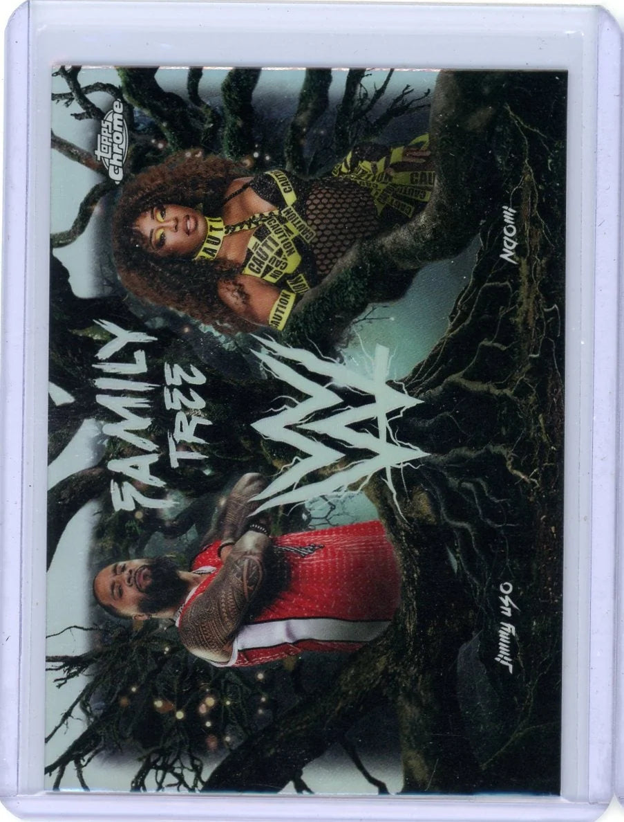 Jimmy Uso/Naomi 2026 Topps Chrome WWE Family Tree