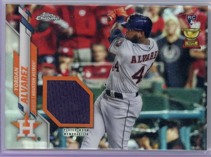 Yordan Alvarez 2020 Topps Chrome Silver Rookie Relic #CRR-YA