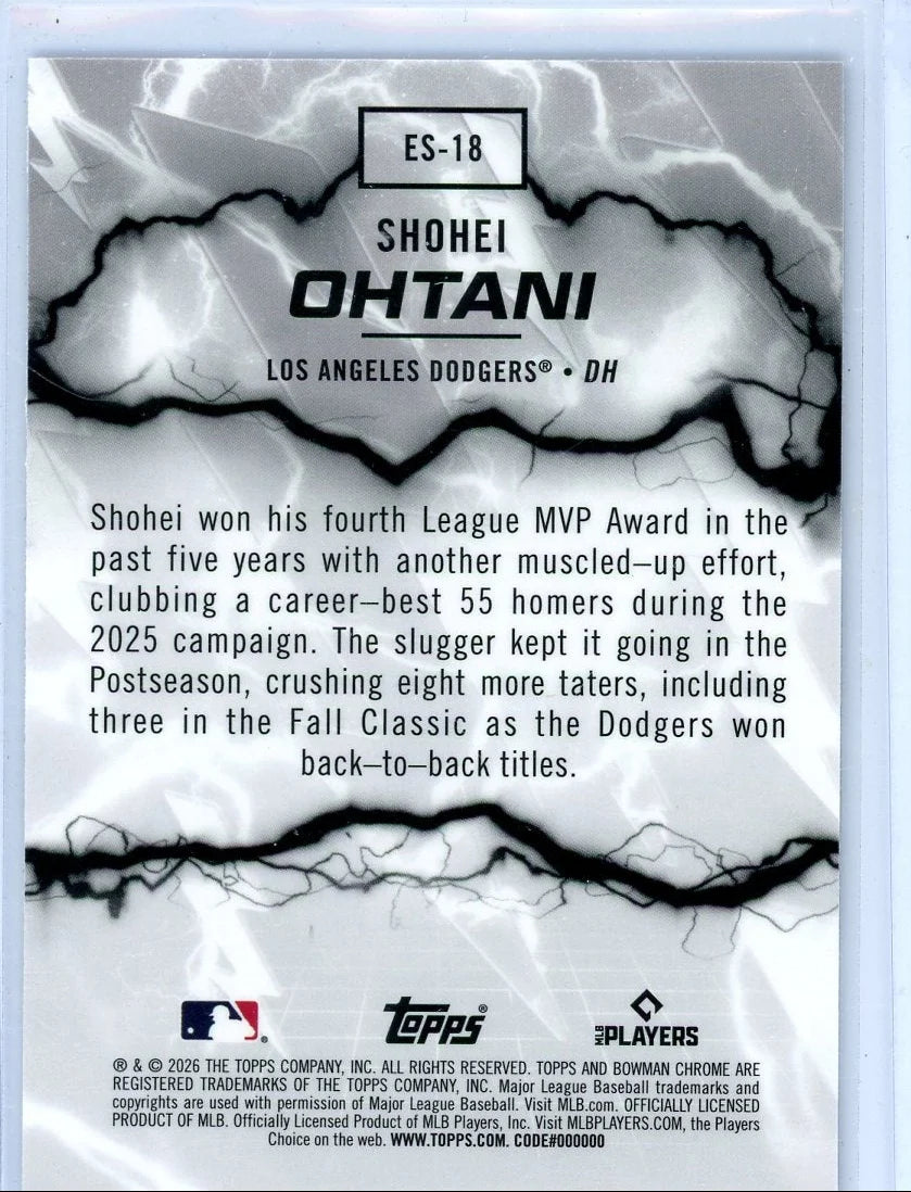 Shohei Ohtani 2026 Bowman Chrome Electric Sluggers