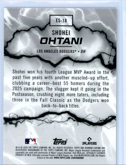 Shohei Ohtani 2026 Bowman Chrome Electric Sluggers