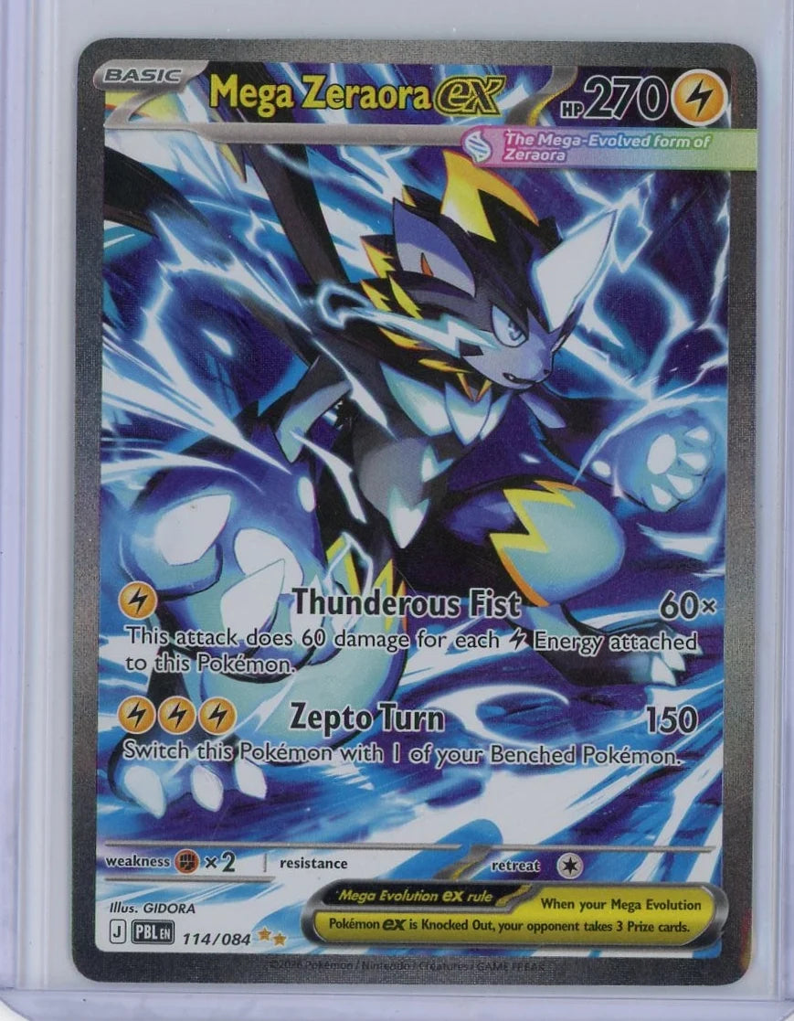 Zeraora ex Pokemon Pitch Black Special Illustration rare #114/084