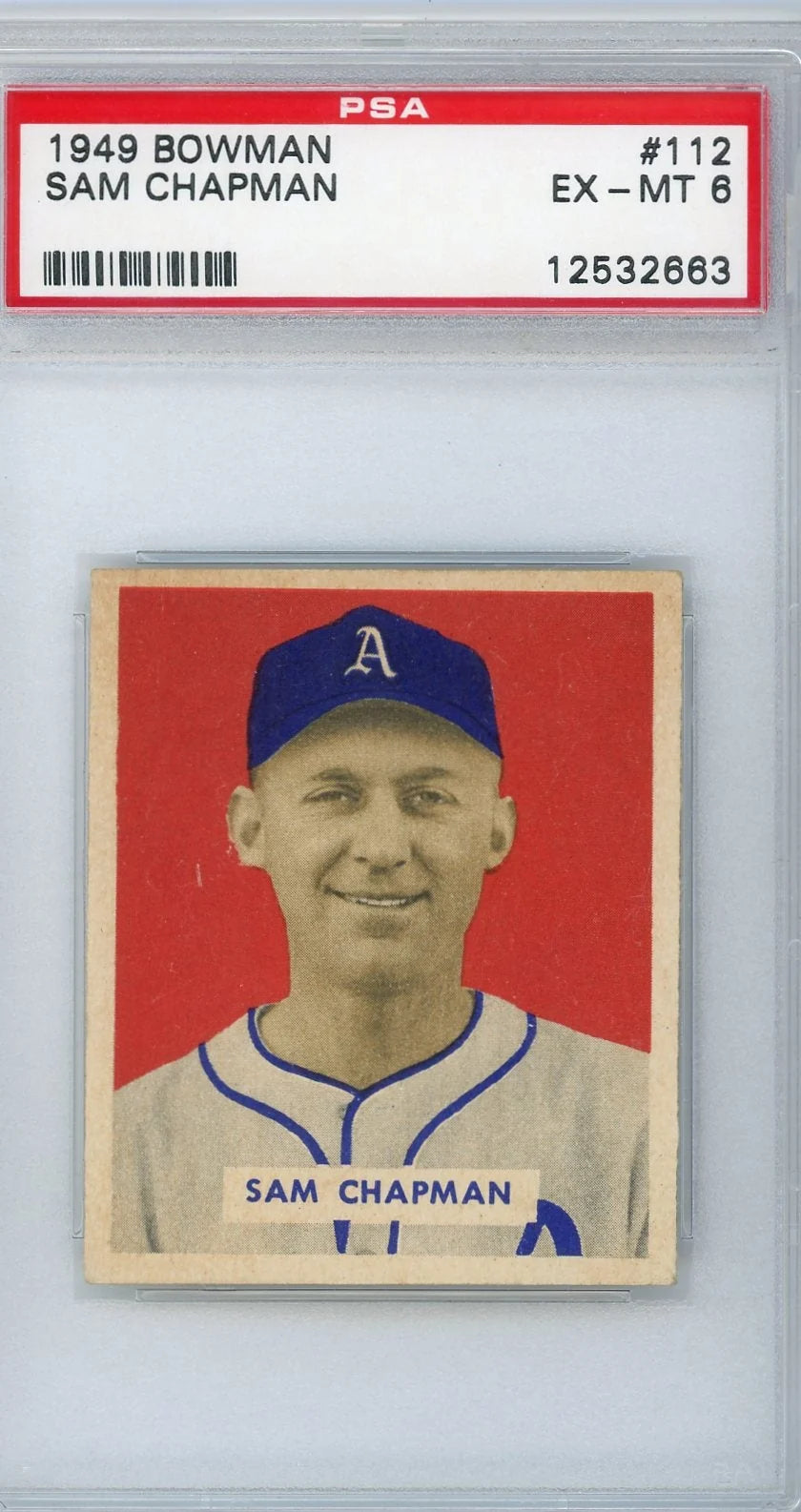 Sam Chapman 1949 Bowman #112 PSA 6