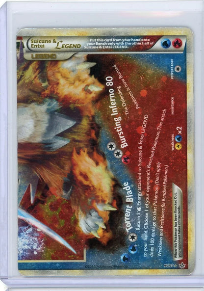 Suicune & Entei 2010 Pokemon Unleashed #95/95 (bottom) DMG