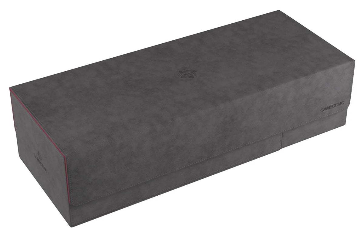 GameGenic Cards' Lair Pro Deck Box - Red and Grey (Holds 1000+)