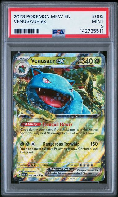 Venusaur ex 2023 Pokemon 151 #003/165 PSA 9