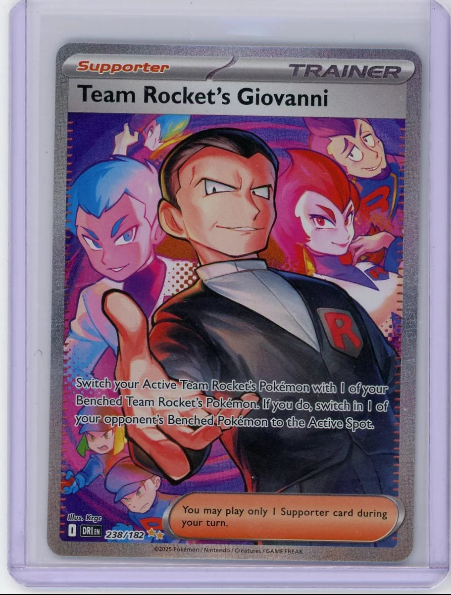 Team Rocket's Giovanni Pokémon Destined Rivals Special Illustration Rare #238/182