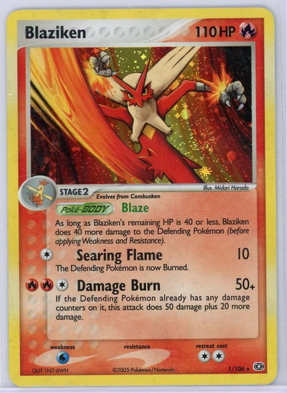 Blaziken Pokémon Emerald Holo #1/106 (LP)