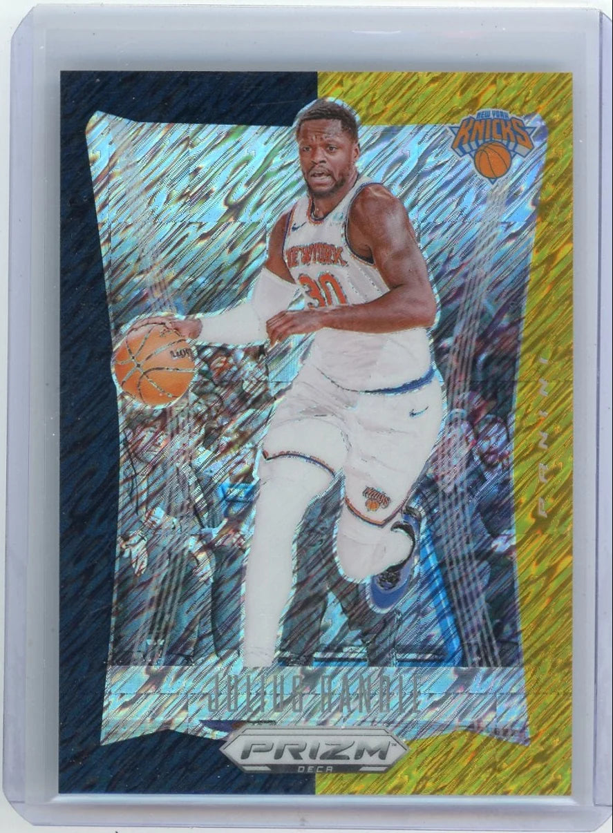 Julius Randle 2023-24 Panini Prizm Deca Black Gold Shimmer Prizm FOTL #'d 5/8