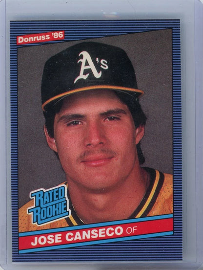 Jose Canseco 1986 Donruss Rated Rookie #39