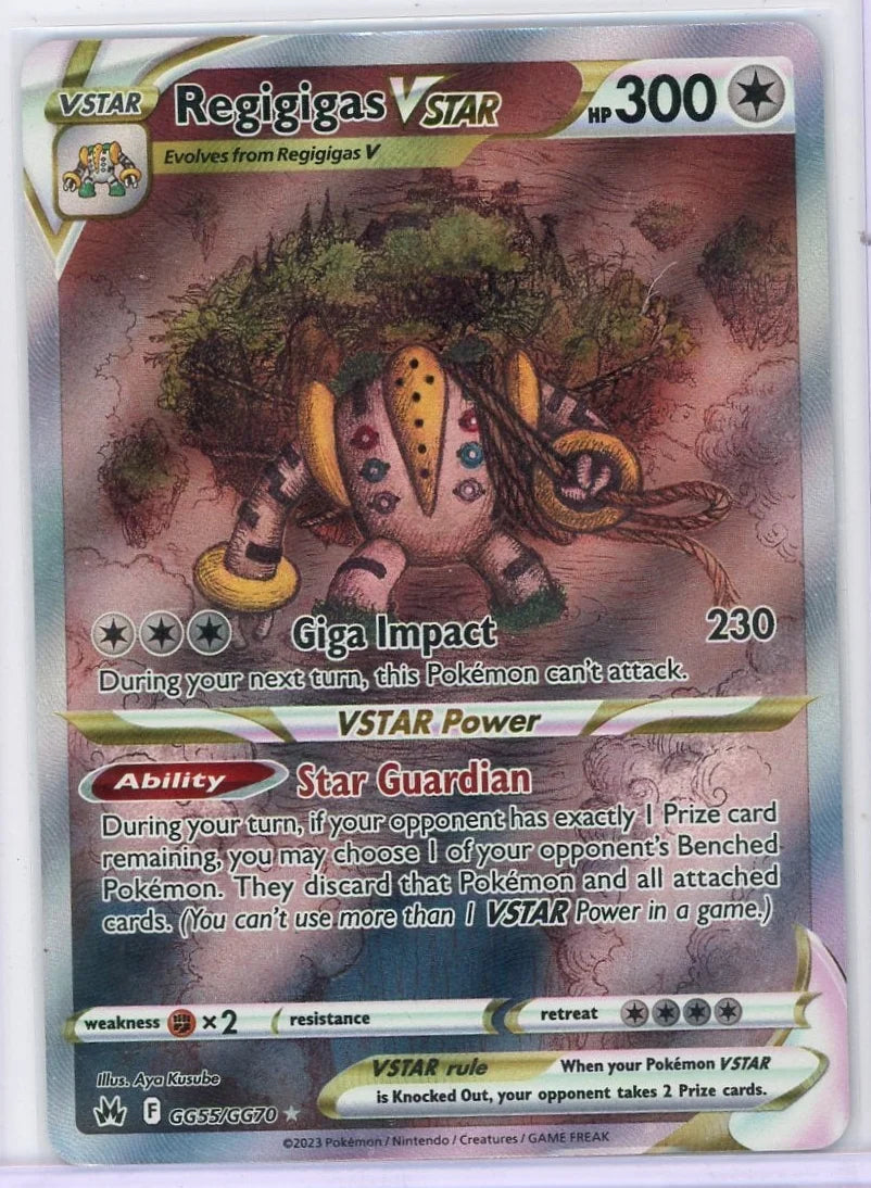 Regigigas Vstar Pokémon Crown Zenith Ultra Rare #GG55/GG70